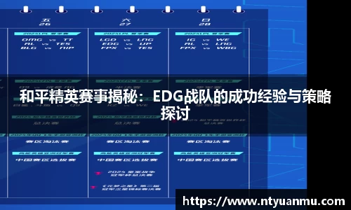 和平精英赛事揭秘：EDG战队的成功经验与策略探讨