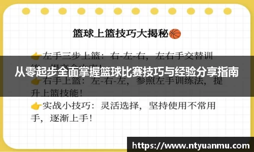 从零起步全面掌握篮球比赛技巧与经验分享指南